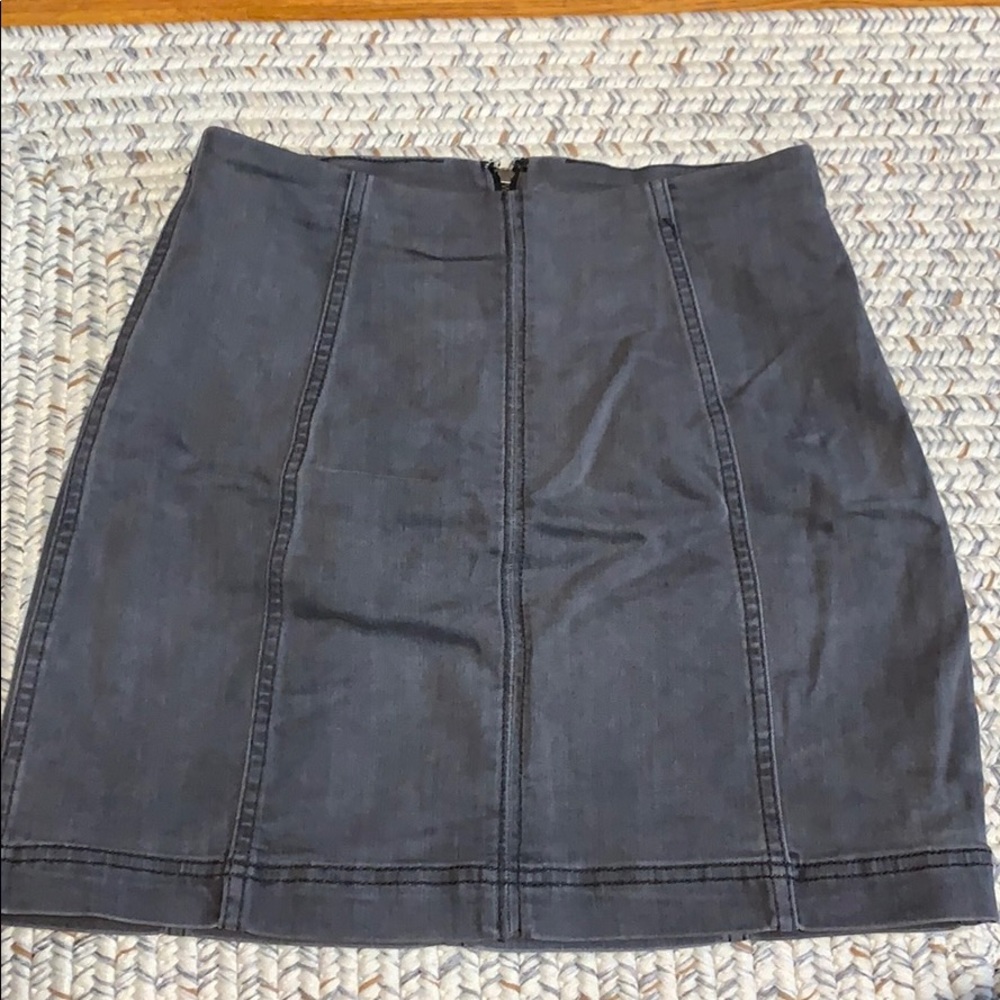 Charcoal free people skirt